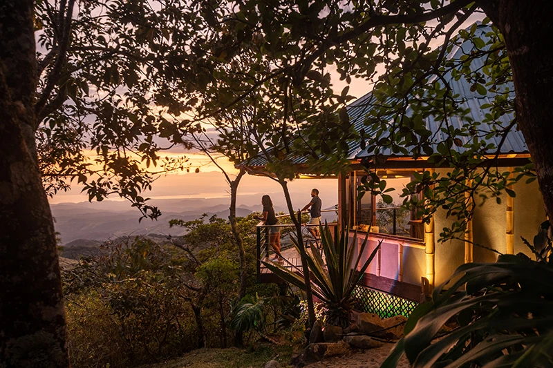 Sunset Cabin Overlooking the Gulf of Nicoya Cabin with a stunning sunset view overlooking the Gulf of Nicoya.