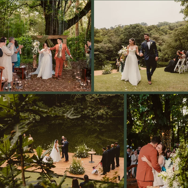 Wedding Photography in Costa Rica: wedding ceremony held in La Fortuna
