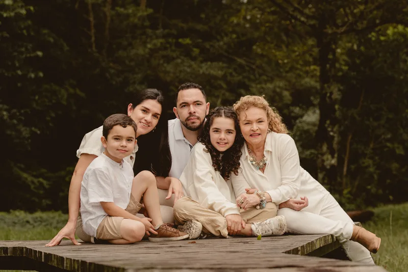 Family photography session across multiple locations in Monteverde and La Fortuna, Costa Rica
